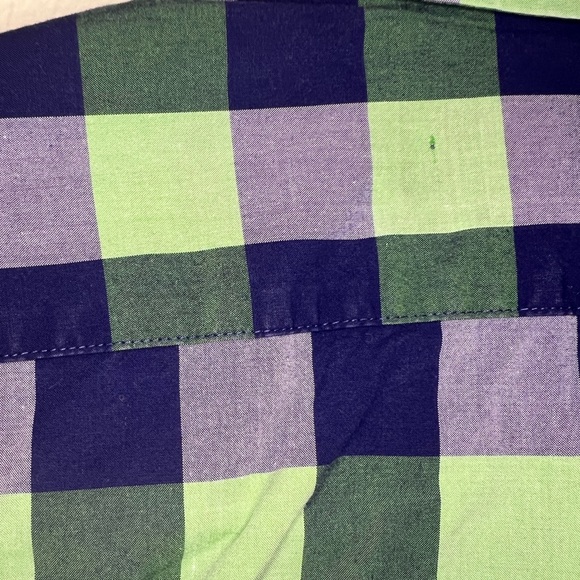 Mens EXPRESS | Button Up | XS | Blue & Green Plaid / Checker l Fitted | - Picture 8 of 8